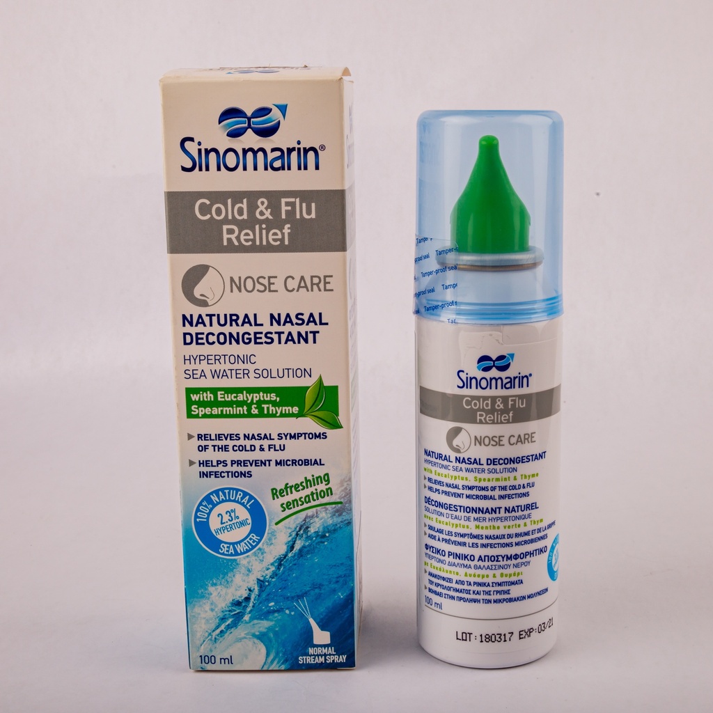 SINOMARIN COLD AND FLURELIEF NASAL SPRAY 100ML-