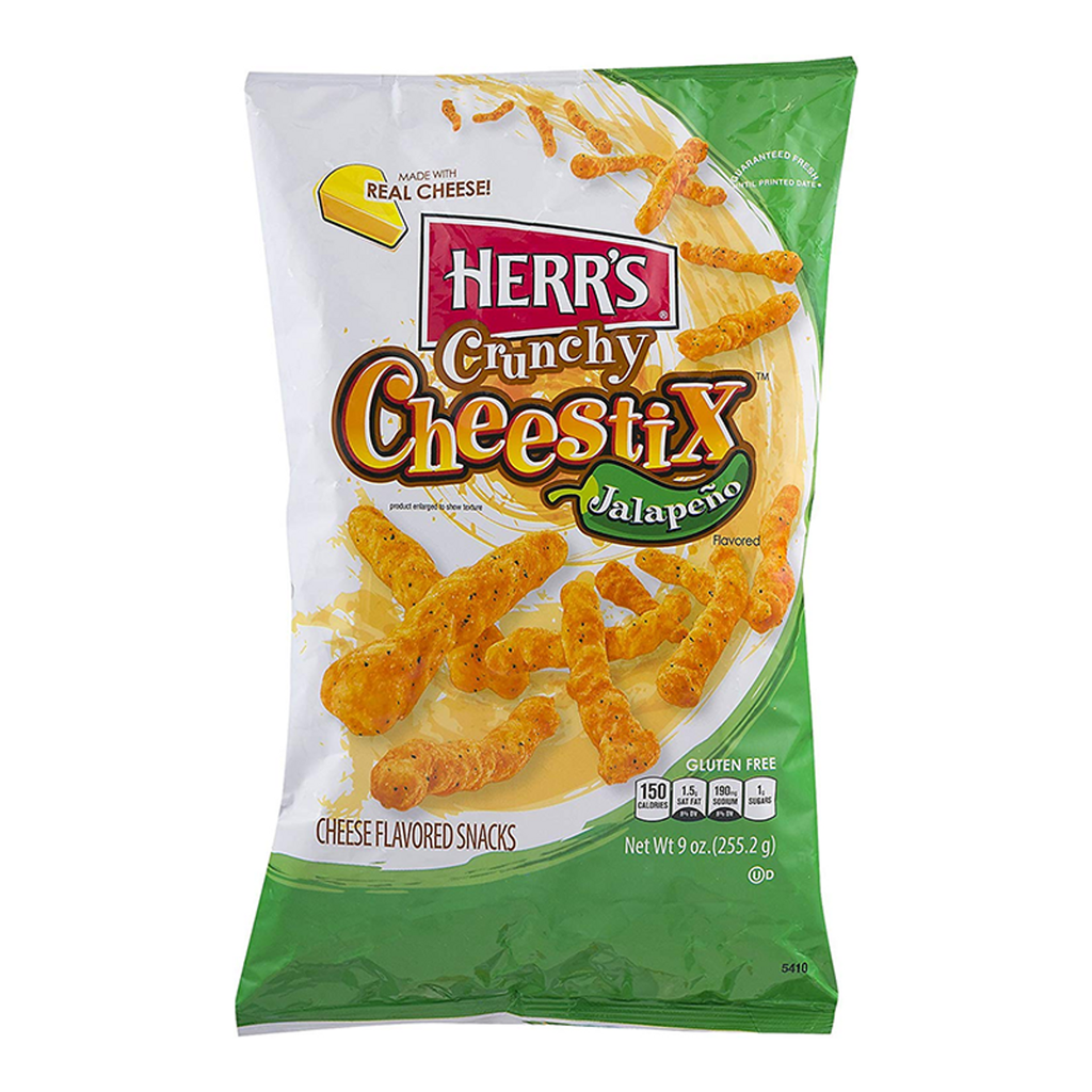 HERR'S 9oz Jalapeno Crunchy Cheese Stix-255g