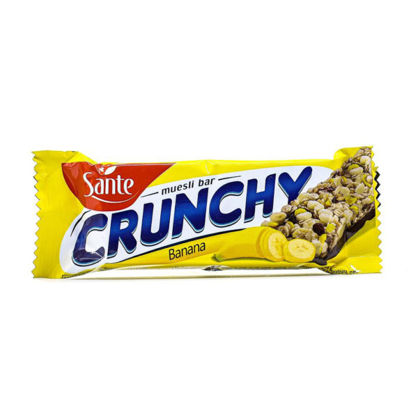 Sante Crunchy Bar Banana Chocolate Coated 40g