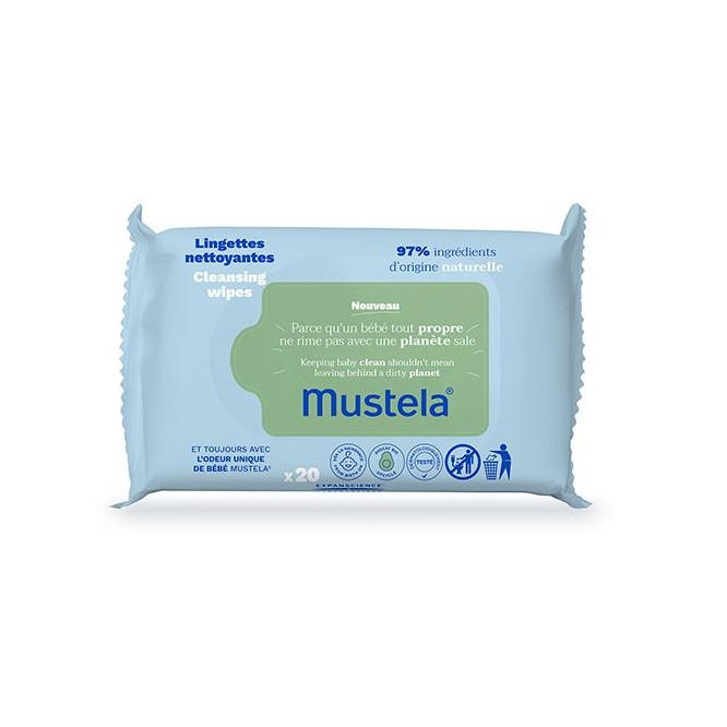 Mustela Cleansing Wipes 20 Wipe