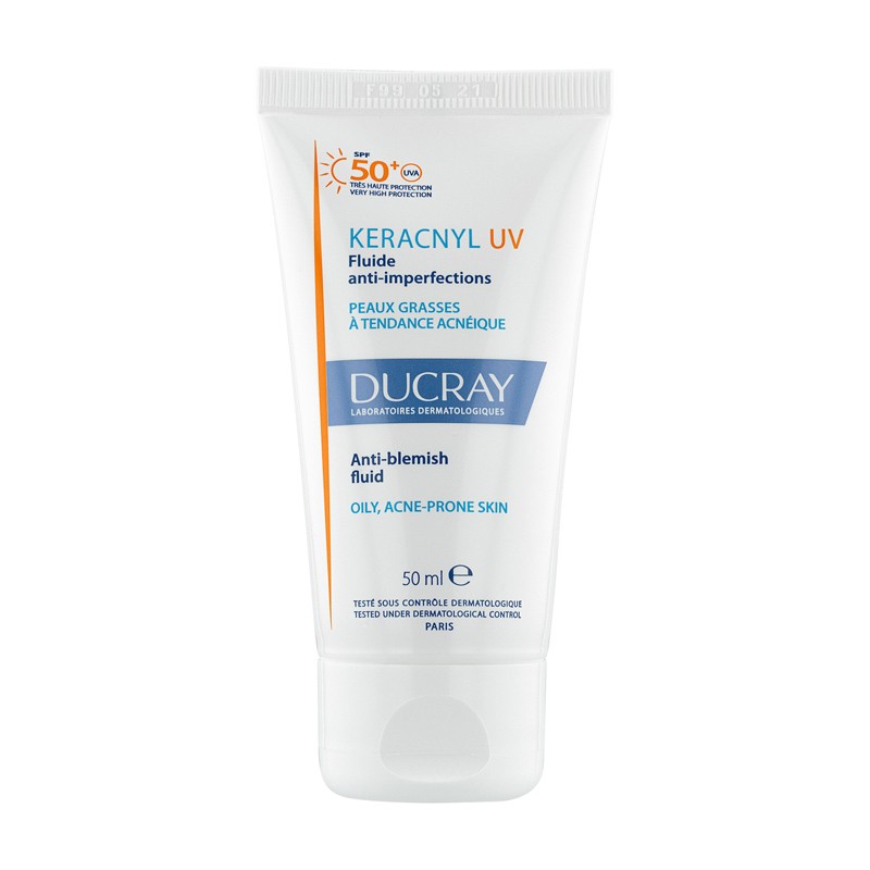 Ducray Sunscreen Keracnyl Fluid UV 50+ 50ml