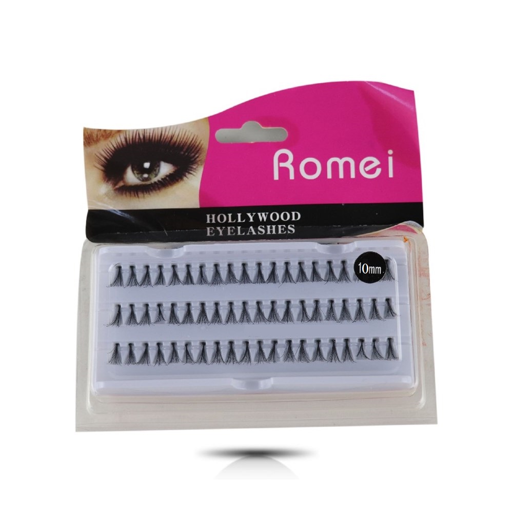 Romei Hollywood Eyelashes Flare Short Black 10mm