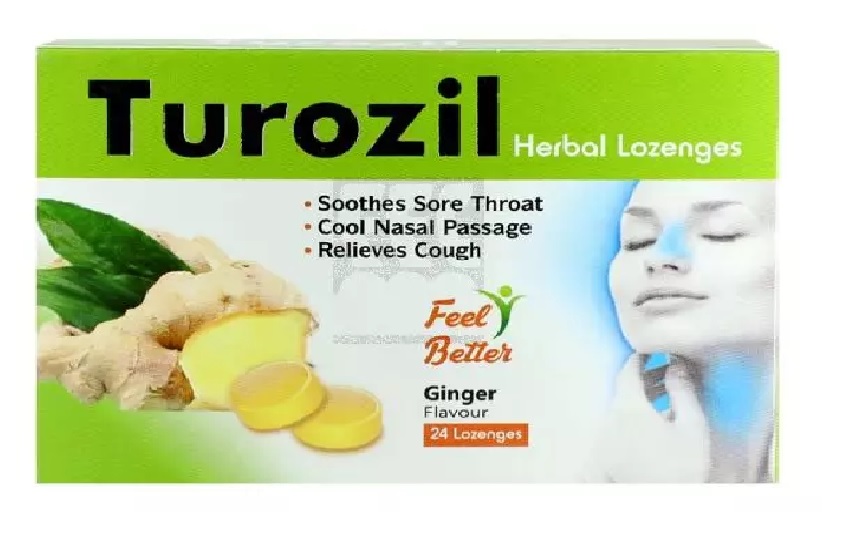 Turozil Lozenges Ginger 24's