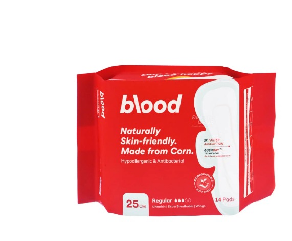 Blood Sanitary Pad -25CM 14s