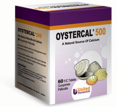 Oystercal 500MG Tab 60'S