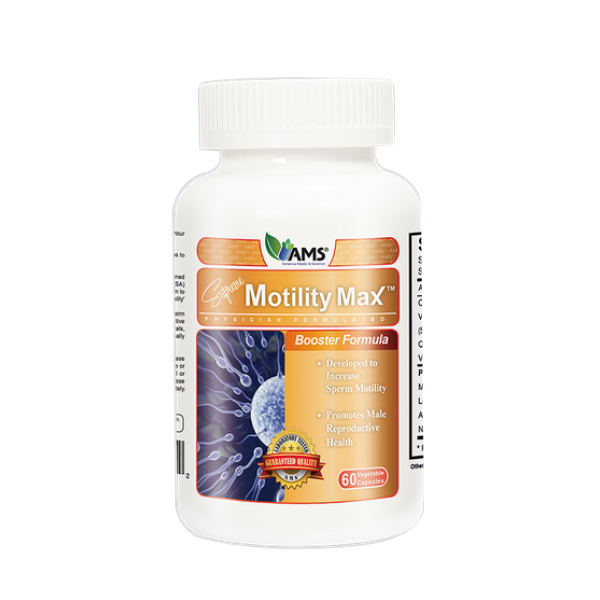 Motility Max - Premium Fertility Supplement for Men - Supports Sperm Count  60 Capsules