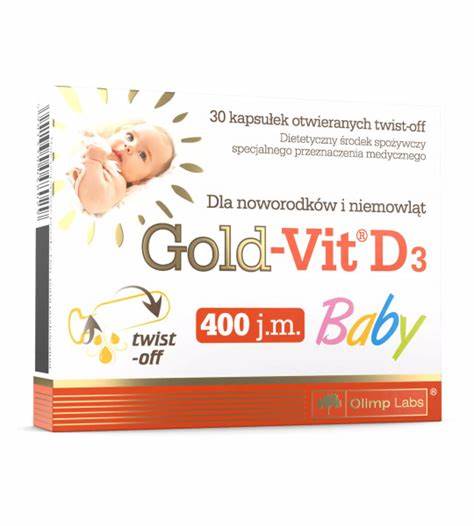 Gold-Vit D3 Baby 400 IU 30 Twist Caps