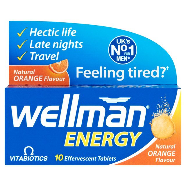 Wellman Energy 10 Tab Effervescent (Orange Flav)