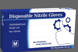 Disposables Nitrile Gloves-Black