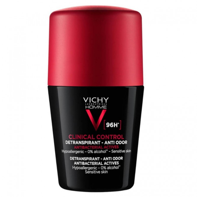 Vichy Deo Clinical Control Roll On96H Red Cap Men 50Ml