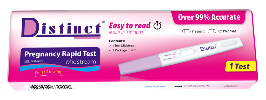 Distinct Pregnancy Rapid Test Midstream 1 Tests