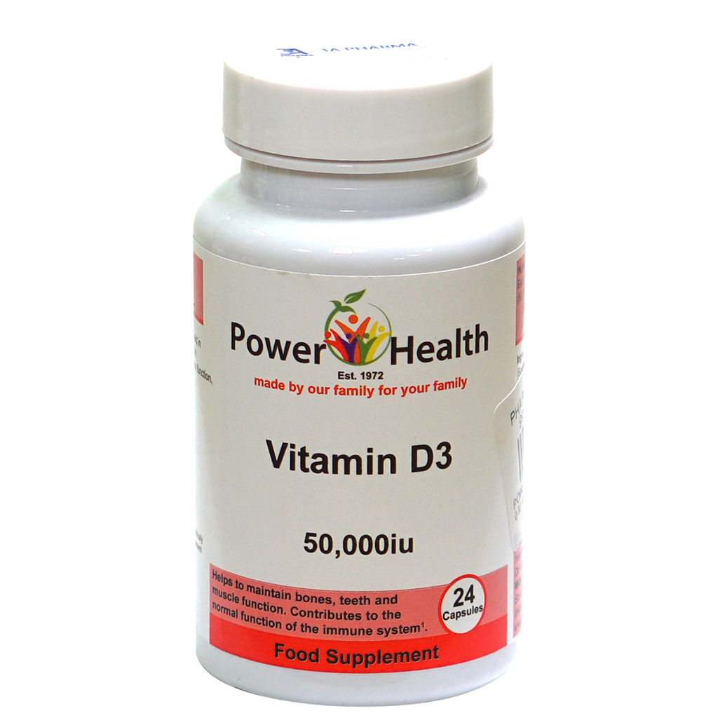 Power Health Vit D3 50,000 Iu 60Capsule