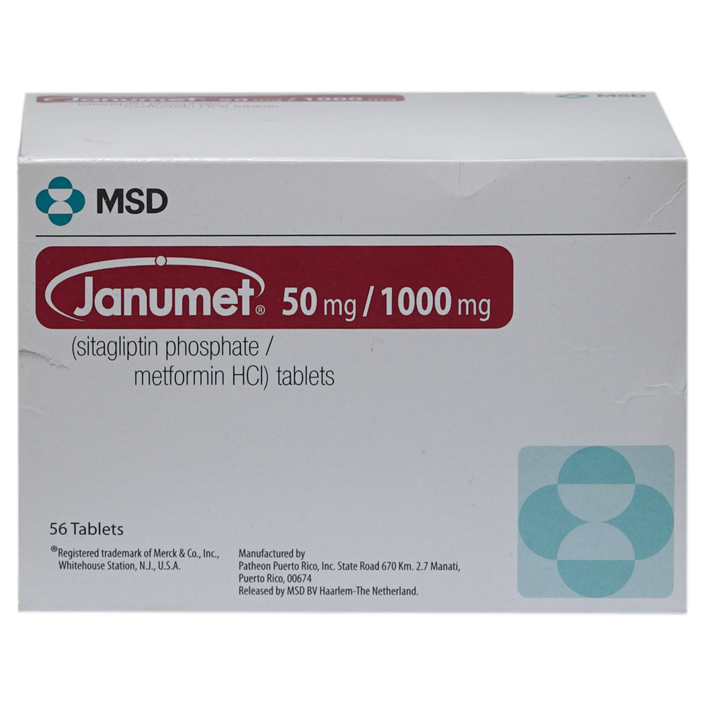 Janumet 50/1000Mg Tab 56'S-