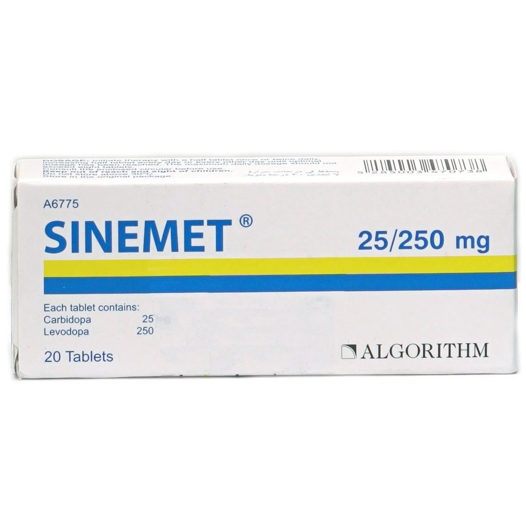 Sinemet 25/250Mg Tab 20'S-