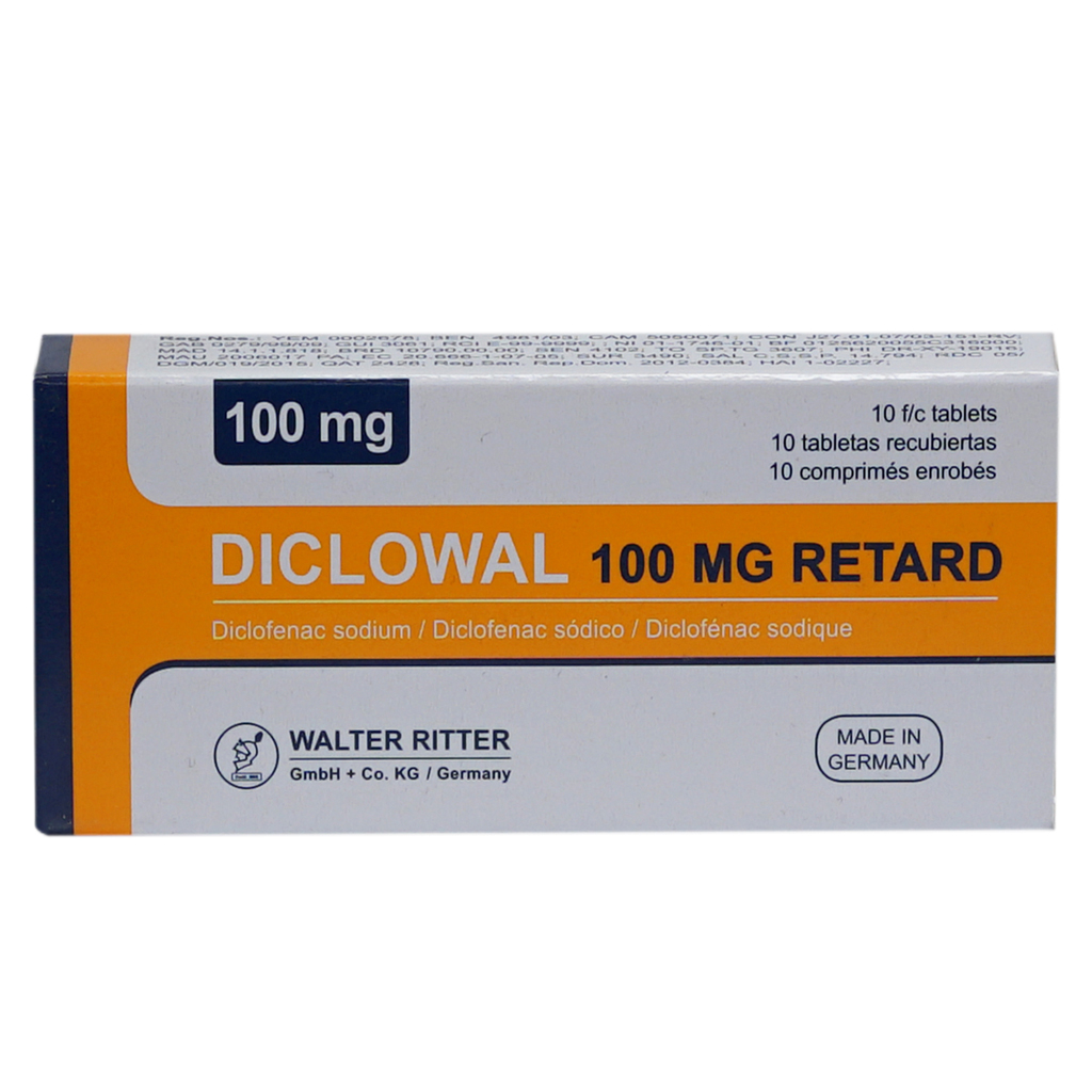 Diclowal Ret.100Mg Tab 10'S-