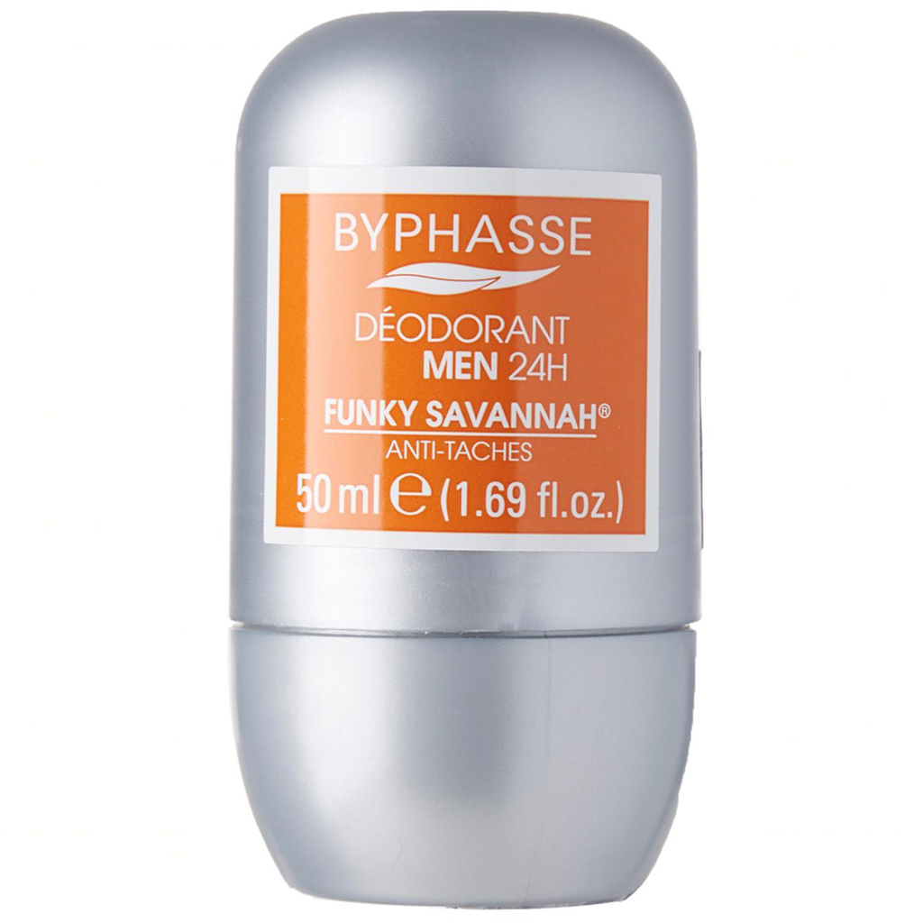 BYPHASSE 24H Men Deodorant Funky Savannah Roll On - 50 ML