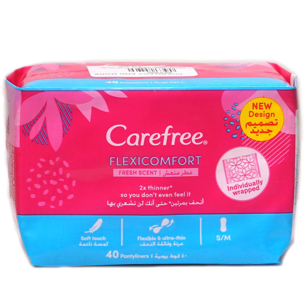 Carefree Flexi Comfort Fresh Scent 40'S