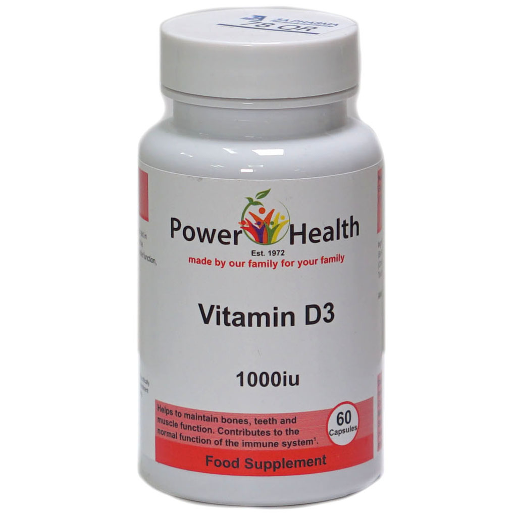 Power Health Vit D3 1000 Iu 60Cap