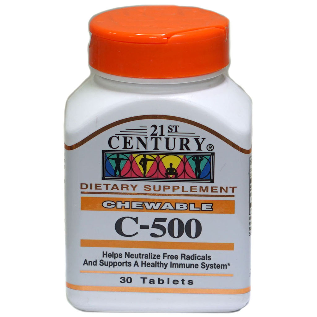 21 Century Vit-C 500Mg Chew Tab 30'S