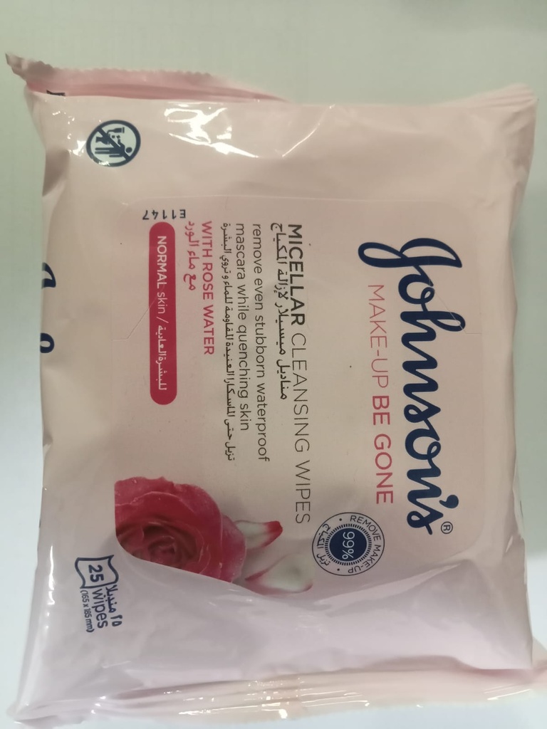 J&amp;J Johnson's Makeup Remover  Wipes 25'S