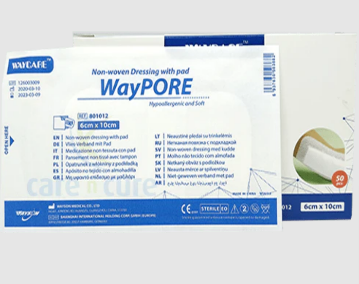 Waycare W/ Dressing Plaster 6X10 50'S#801012