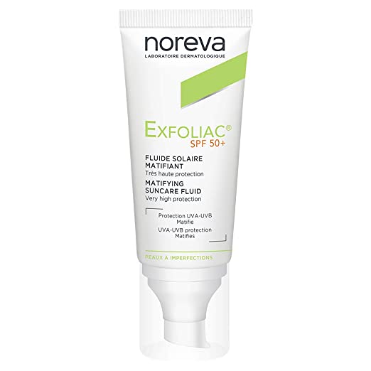 Noreva Exfoliac Matifying Suncare Fluid 50+40Ml