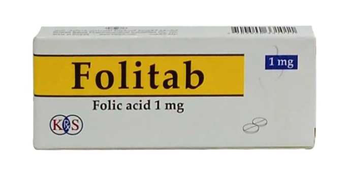 FOLITAB 1MG TAB 2X10 20'S