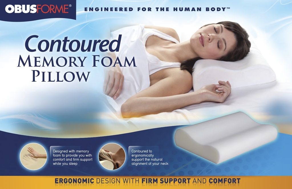 Obusforme Contoured Memory Foam Pillow