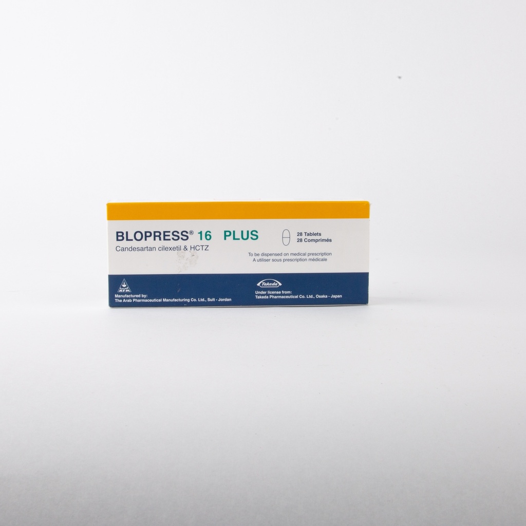 Blopress 16Mg Plus Tab 28'S--