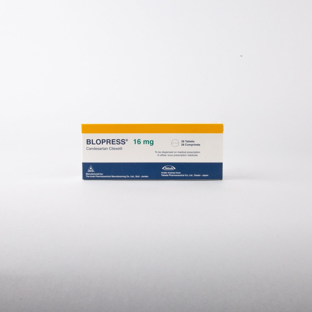 Blopress 16Mg Tab 28'S-