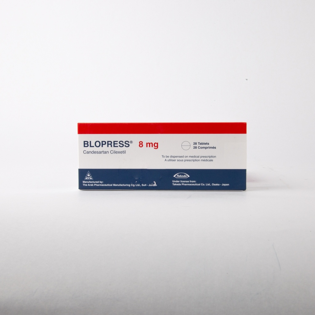 Blopress 8Mg Tab 28'S-