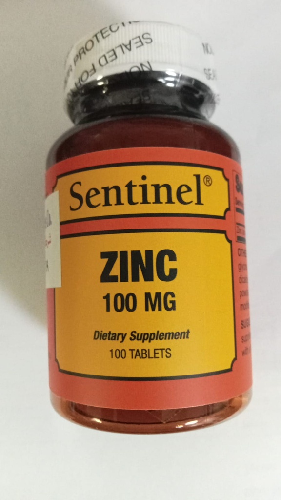 SENTINEL ZINC 100MG 100'S