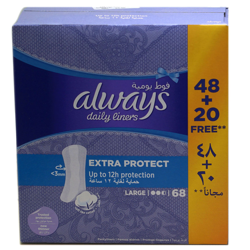 Always Pantyliner Extr Prot 4X40+20