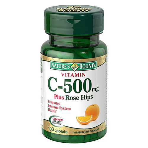 nature's bounty  Vitamin C Rose Hips 500Mg 100'S