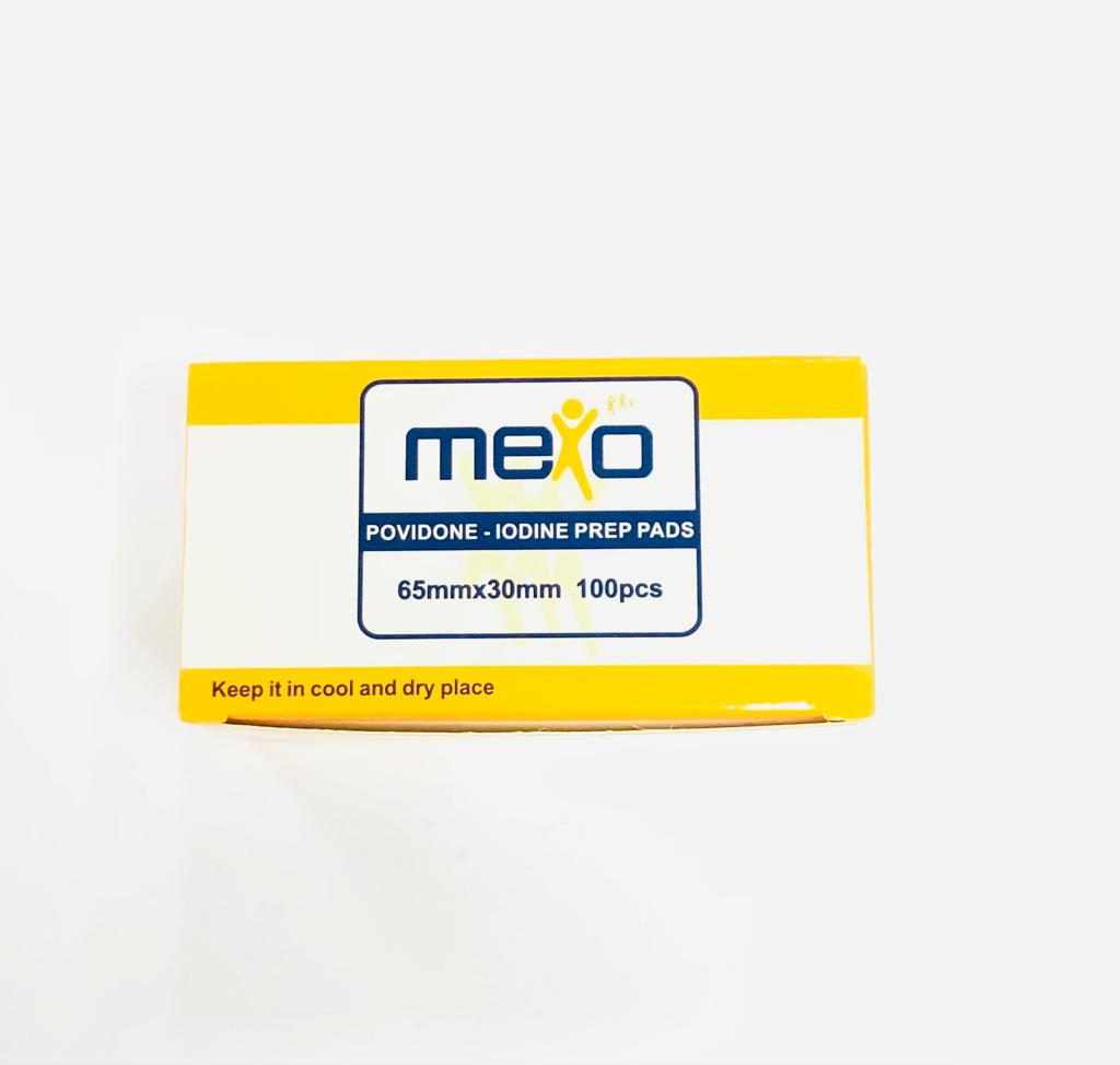 Mexo Povidone-Iodine Pads 100 Swabs