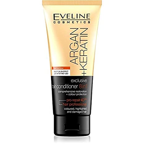 Eveline Argan &amp; Keratin Exclusive 8 In 1 Hair Conditioner 200Ml