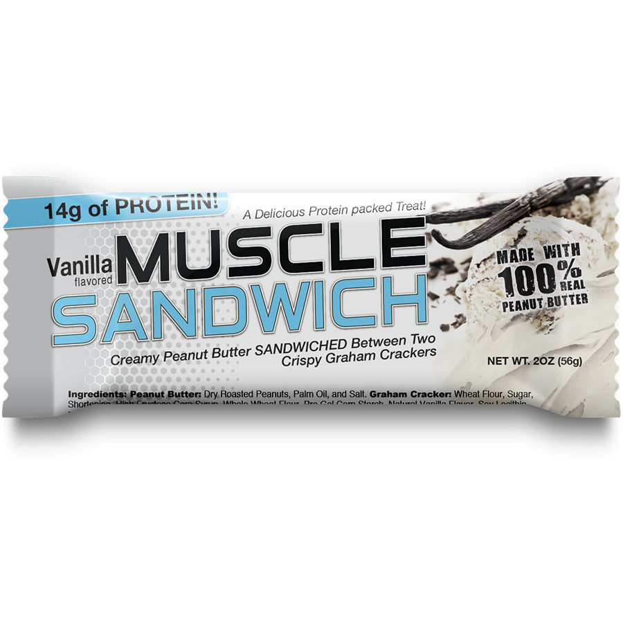 MUSCLE SANDWICH VANILLA PROTEIN56G