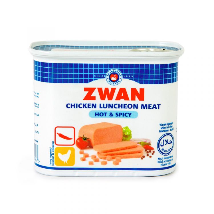 ZWAN CKN LUNCHEON HOT &amp; SPICY 340GR