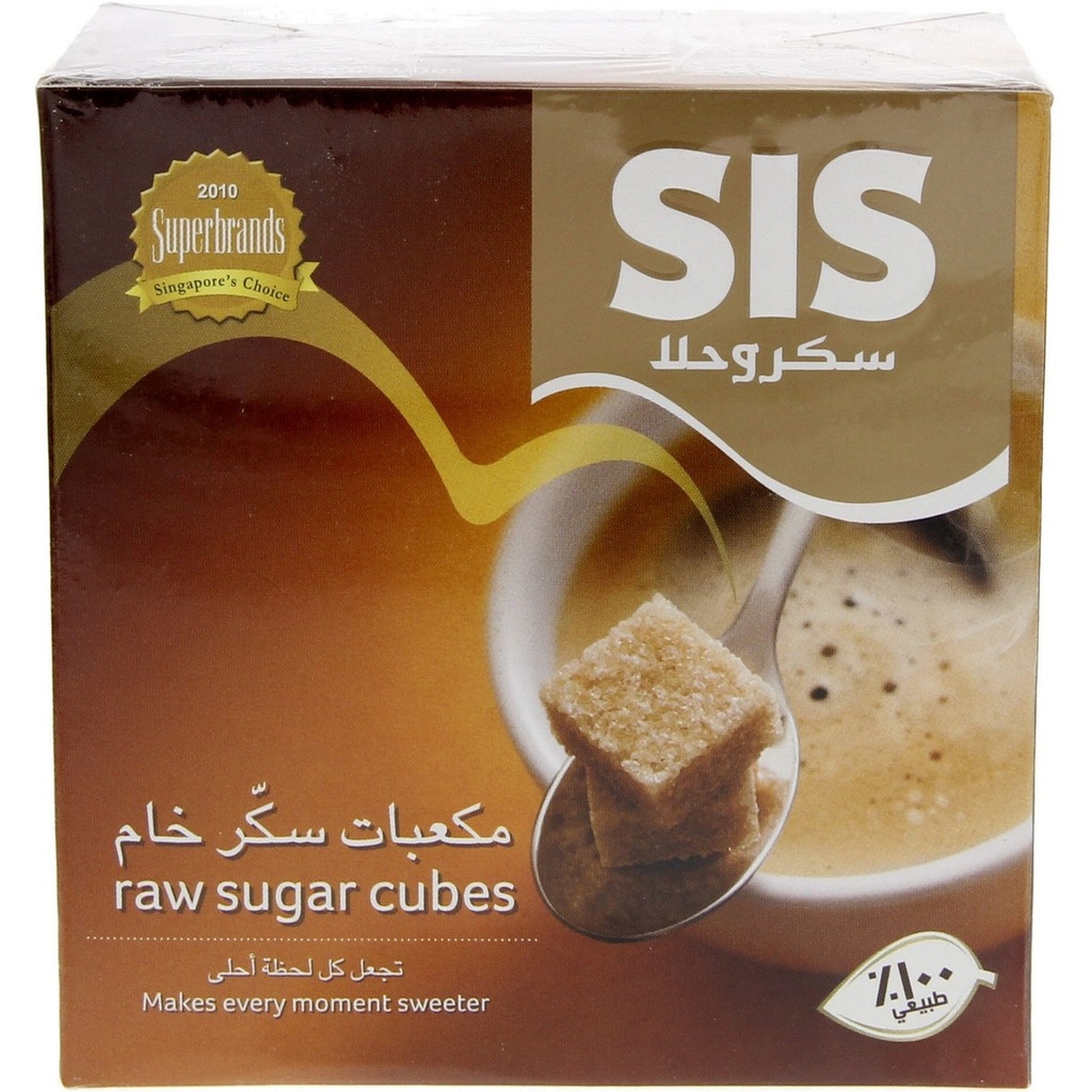 SIS CUBE SUGAR RAW 454 G