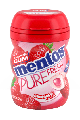 Mentos Gum 50 Pcs Pure Fresh Strawberry