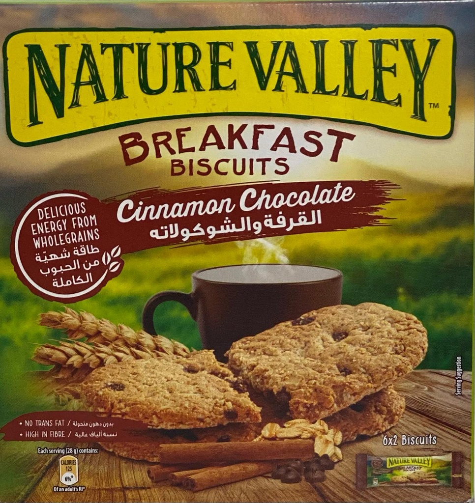 Nature Valley BREAKFAST BISCUITS CINNAMON&amp;CHOC 25GX6