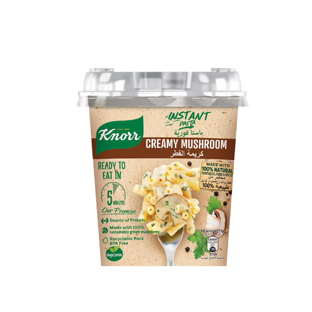 7 KNORR INSTANT PASTA CREAMY MUSHROOM 67G