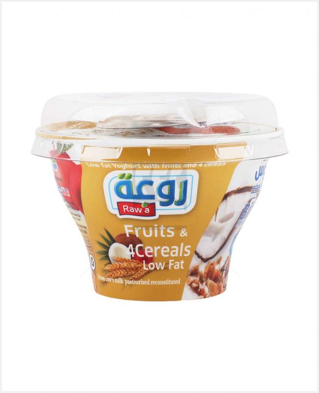 RAWA FRUITS YOGHURT 4 CERERALS 150G