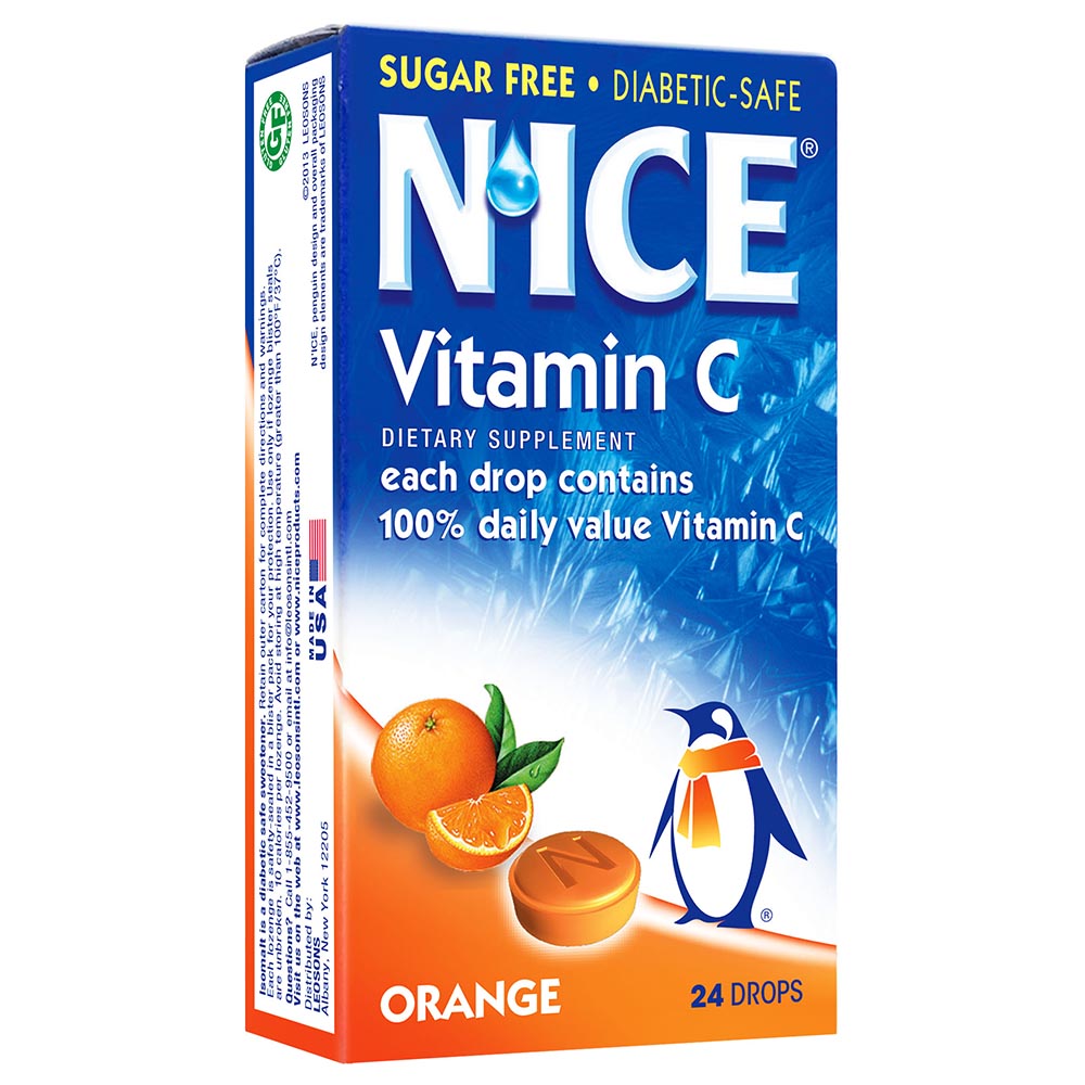 Nice Lozenges With Vitamin C.Orange 24'S