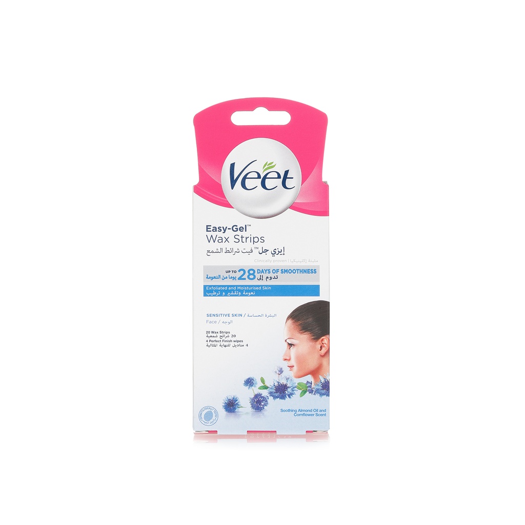 Veet Cold Wax Strips Sensitive Face &amp; Bikini 20S