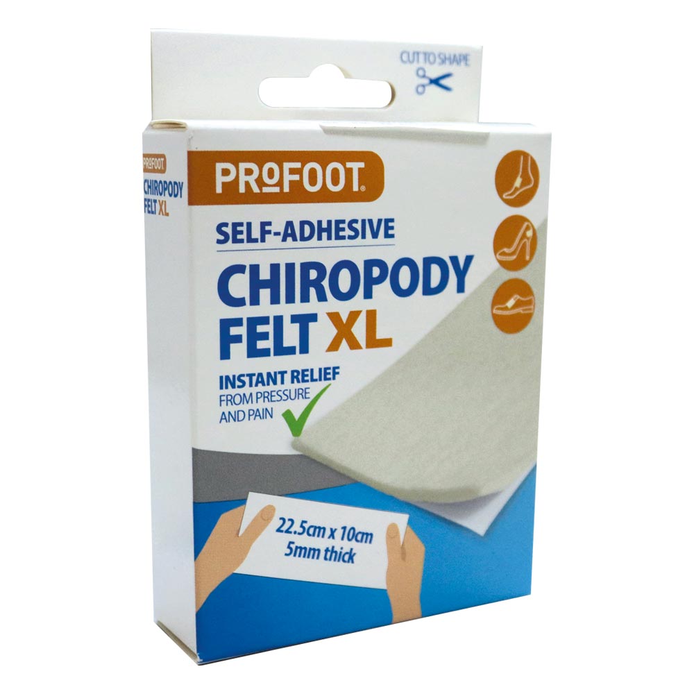 Profoot Self Adhesive Chiropody Felt Xl