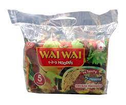 WAI WAI 123 CHICKEN 5*75GM