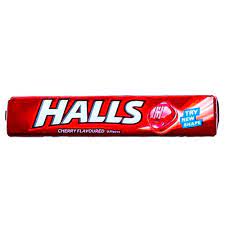 HALLS CHERRY FLAVOURED CANDY 25.2gm