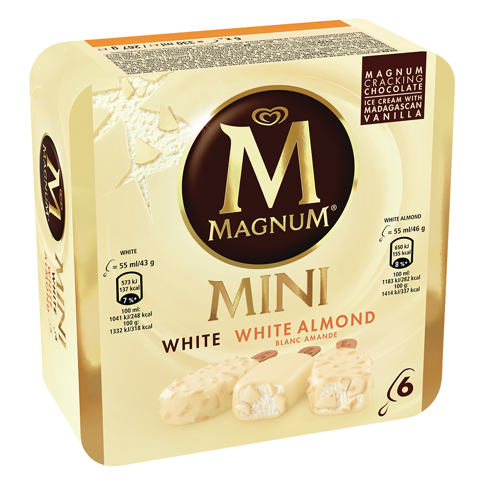 MAGNUM MINI WHITE ALMOND 345ML