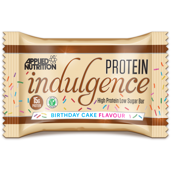 PROTEIN INDULGENCE BAR 50G BIRTHDAY CAKE 